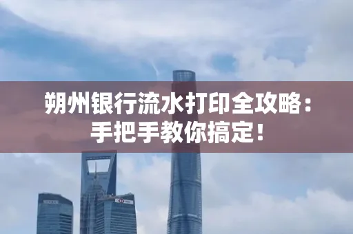 朔州银行流水打印全攻略:手把手教你搞定!