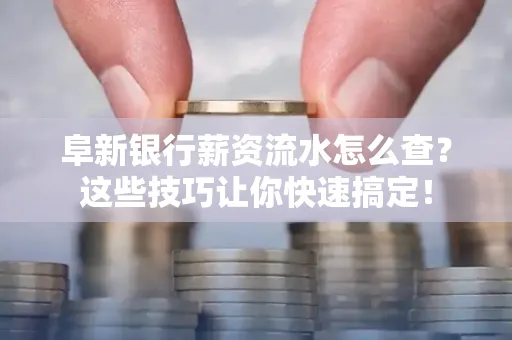 阜新银行薪资流水怎么查?这些技巧让你快速搞定! 阜新银行薪资流水怎么查?这些技巧让你快速搞定!