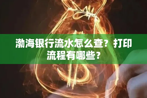 渤海银行流水怎么查?打印流程有哪些?
