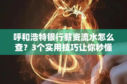 呼和浩特银行薪资流水怎么查?3个实用技巧让你秒懂
