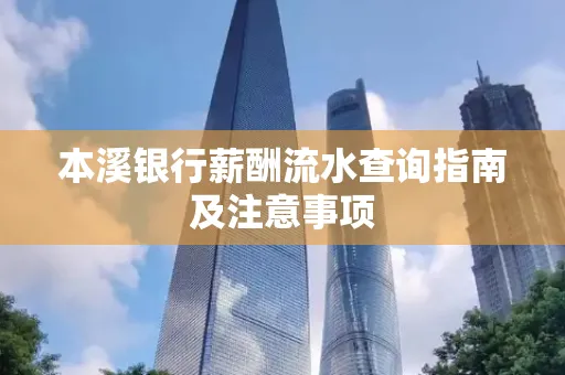 本溪银行薪酬流水查询指南及注意事项