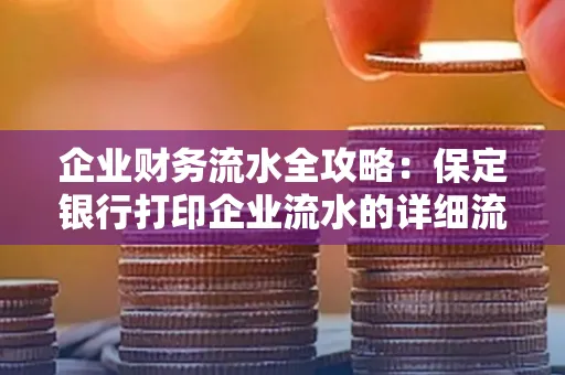 企业财务流水全攻略:保定银行打印企业流水的详细流程与材料清单