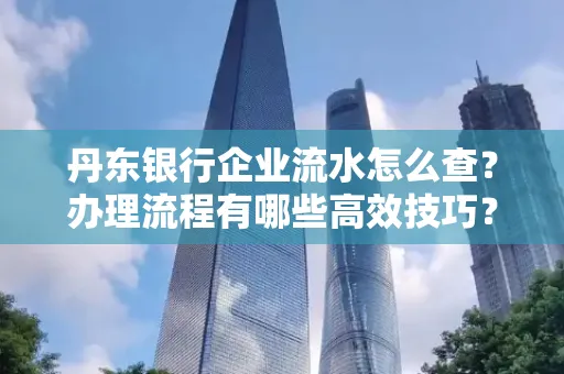 丹东银行企业流水怎么查?办理流程有哪些高效技巧?