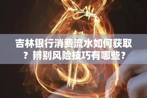 吉林银行消费流水如何获取?辨别风险技巧有哪些?