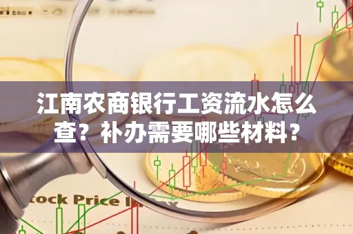 江南农商银行工资流水怎么查?补办需要哪些材料?