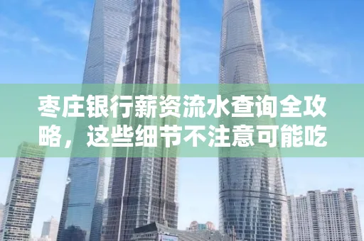 枣庄银行薪资流水查询全攻略,这些细节不注意可能吃大亏