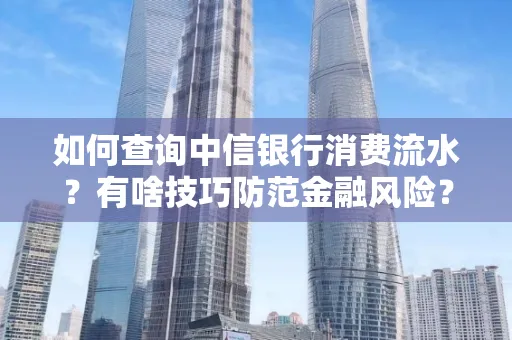 如何查询中信银行消费流水?有啥技巧防范金融风险?