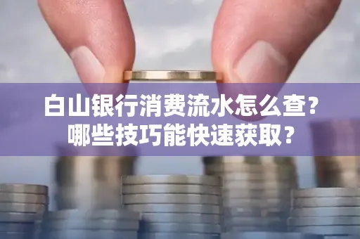 白山银行消费流水怎么查?哪些技巧能快速获取?