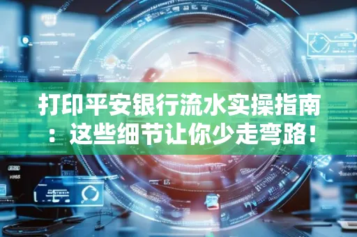 打印平安银行流水实操指南:这些细节让你少走弯路!