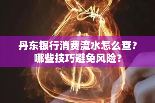 丹东银行消费流水怎么查?哪些技巧避免风险?