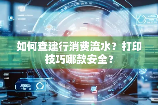 如何查建行消费流水？打印技巧哪款安全？